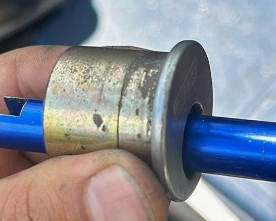 Follower inside a lock cylinder holding the pins during a rekey on Amelia Island, Fernandina Beach FL 32034