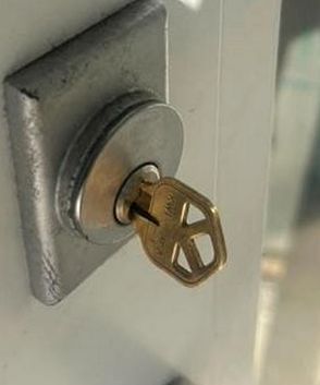 New deadbolt installed on a door at a home on the south end of Amelia Island, Fernandina Beach FL 32034